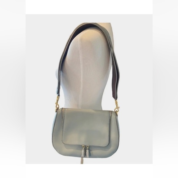 Womens Anya Hindmarch Satchel Bag Purse Vere Soft Fold Over Inner Slots RARE - Picture 1 of 13